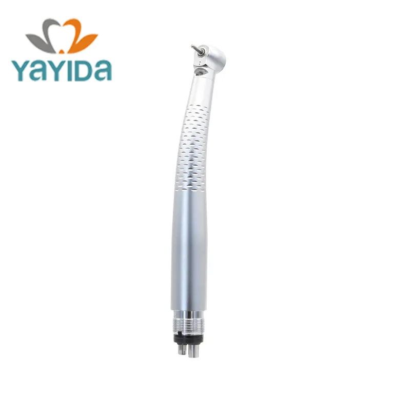 YAYIDA Dental alta velocidad LED botón pulsador pieza de mano detección de caries pieza de mano con generador