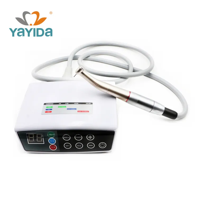 YAYIDA 1:1 16:1 1:5 Portable dental Lab Electric Clinic Brushless Electric MicroMotor with dentist units contra angle sl