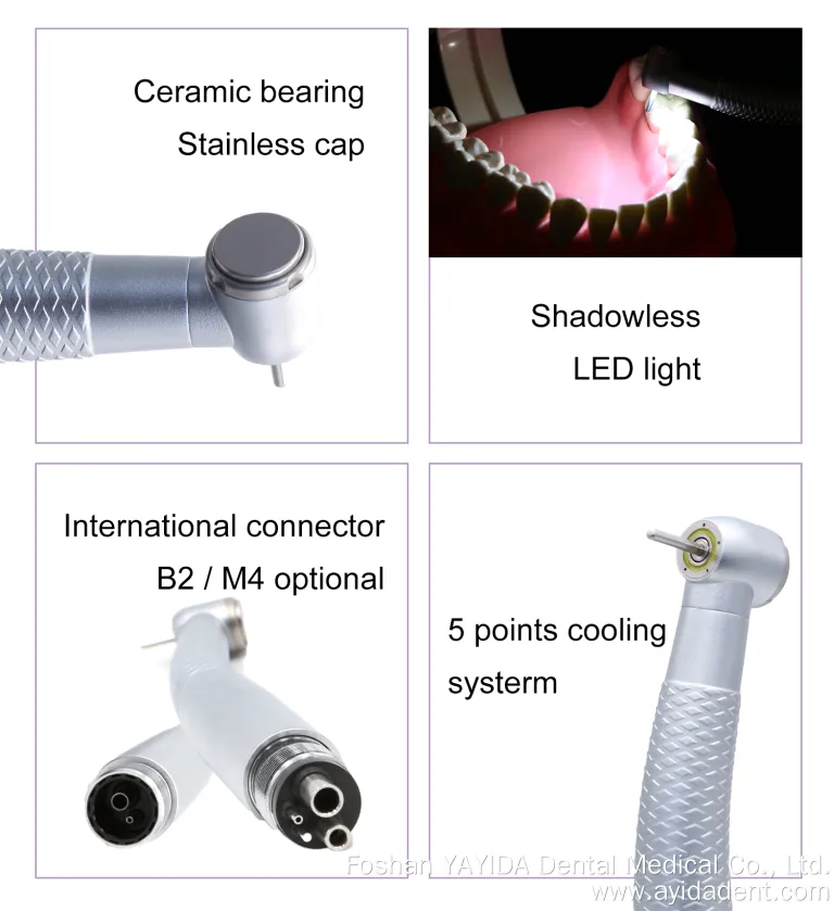 YAYIDA Ring Shadowless LED High Speed Dental Handpiece