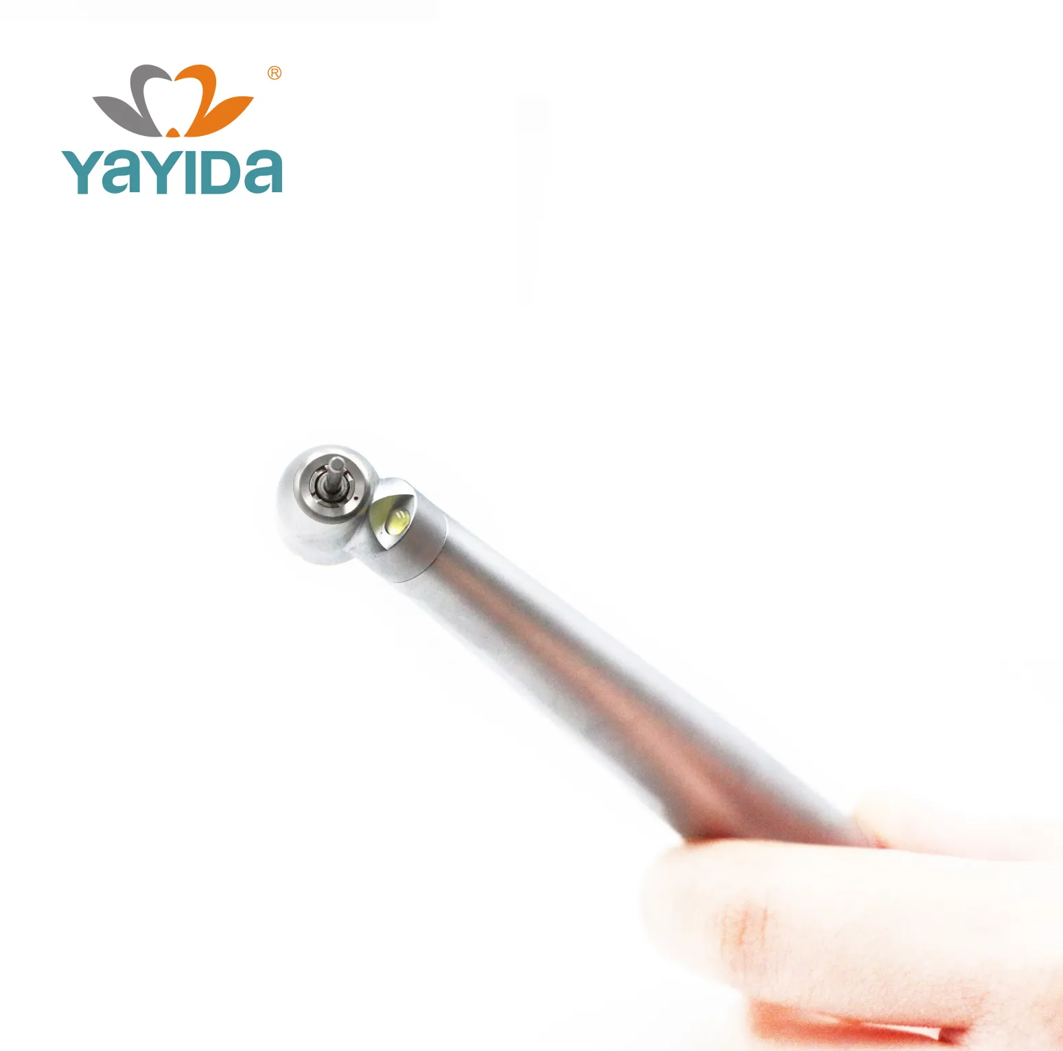 YAYIDA 45 degree push button LED surgical ceramic bearing dental handpiece supplier