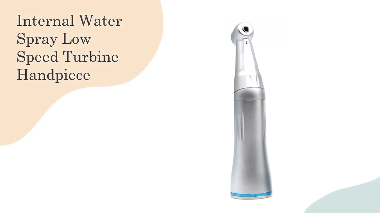 YAYIDA Dental Internal Water Spray Low Speed Turbine Handpiece With Straight Handpiece, Contra Angle and Air Motor