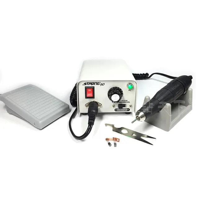 YAYIDA Dental Lab Micro Motor STRONG 90 +102S Handpiece 35000rpm Portable Micro Motor