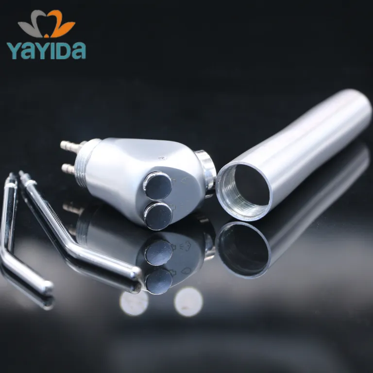 YAYIDA dental three way triple syringe 2 nozzles air water syringe for dental unit chair spare part