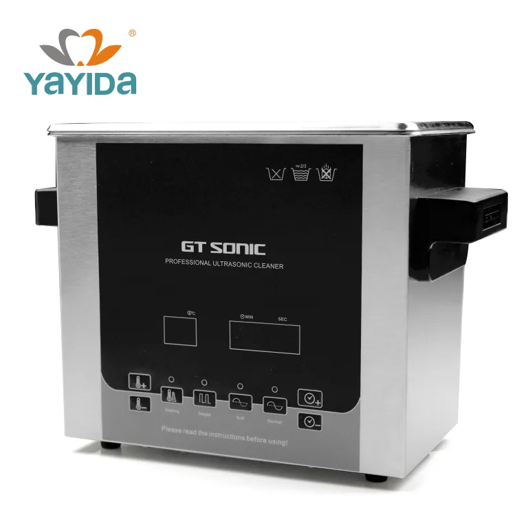 YAYIDA Digital SUS304 3L Portable commercial immersible stainless steel 300w Dental Ultrasonic Cleaner